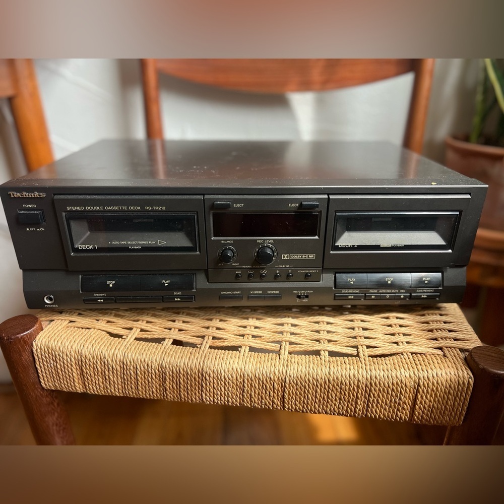 Technics RS-TR212 Stereo Double Cassette Deck Dual Tape Player Recorder Hi-Fi